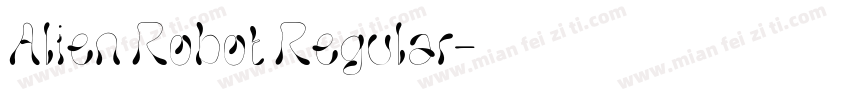 Alien Robot Regular字体转换